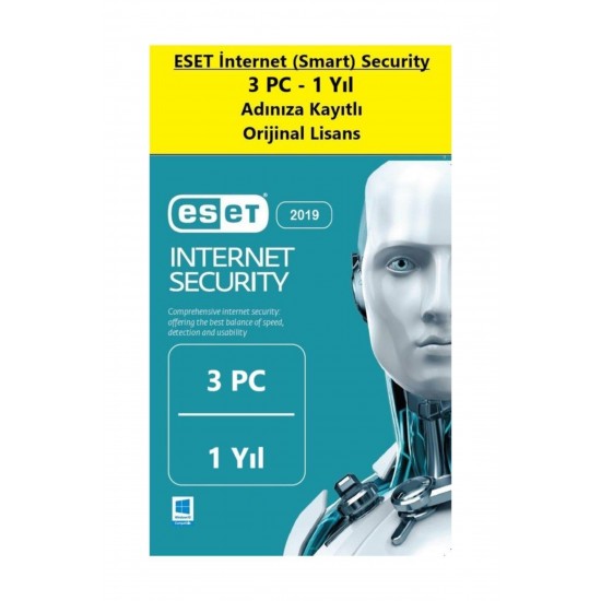 Internet (Smart) Security - 3 Kullanıcı - 1 Yıl - Online Dijital Teslim Internet (Smart) Security - 3 Kullanıcı - 1 Yıl - Online Dijital Teslim